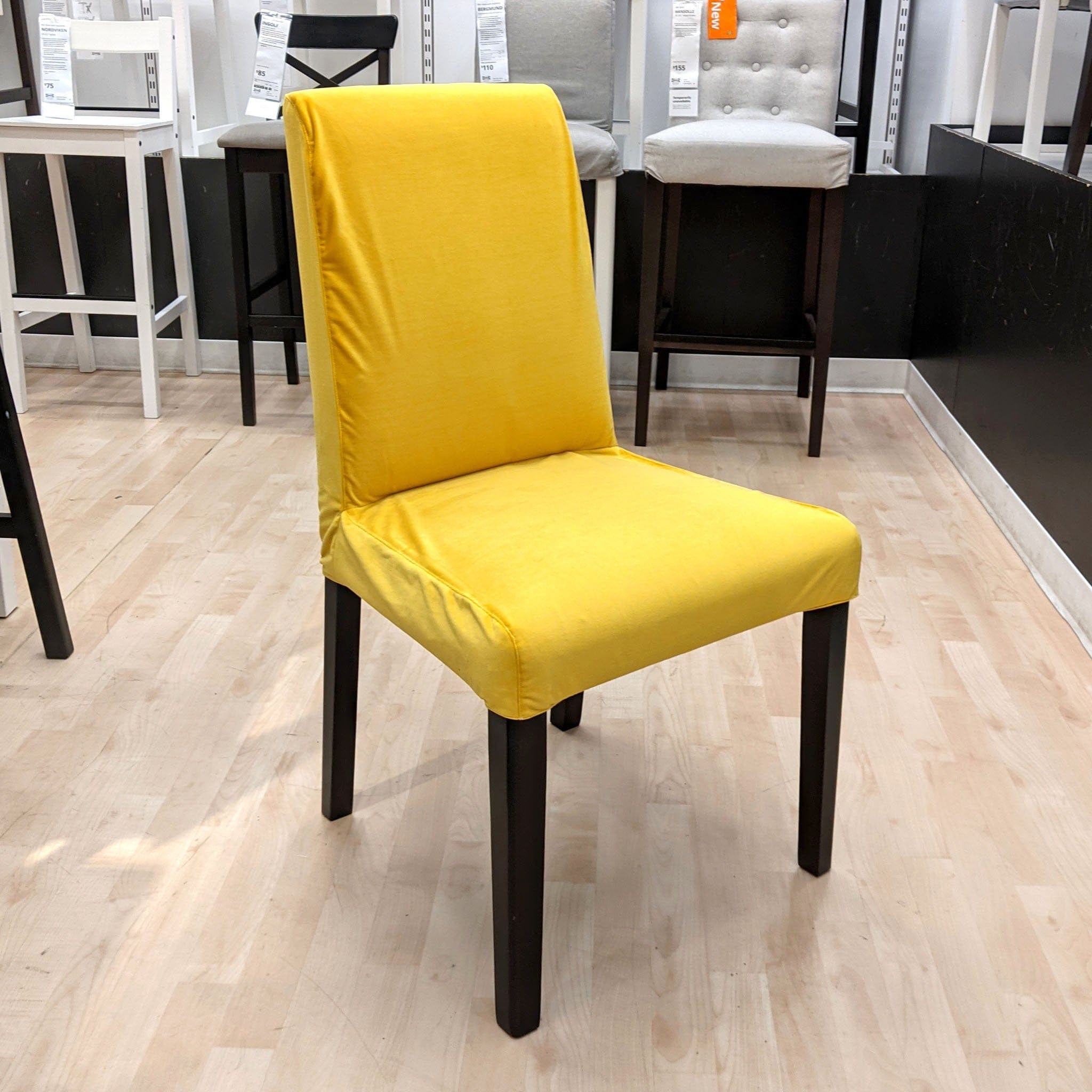 Rockin Cushions IKEA Bergmund Dining SALE IKEA Bergmund Chair Slipcover, Gold Velvet